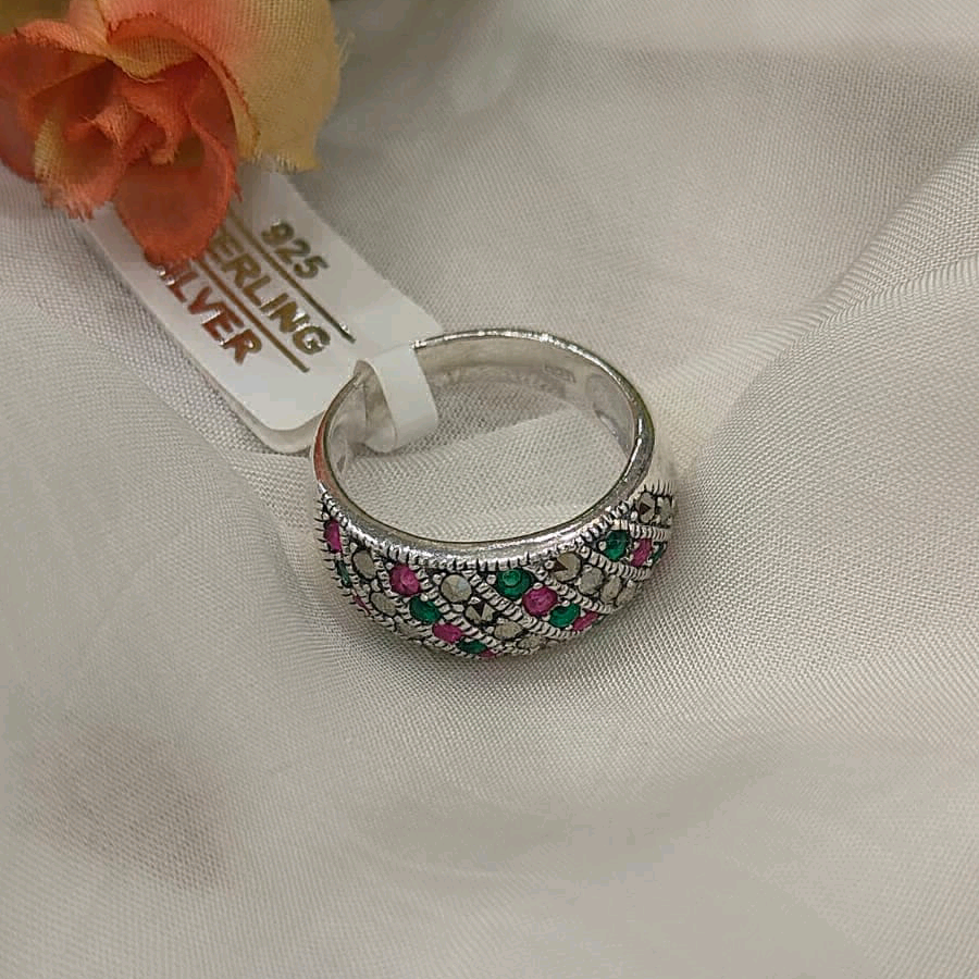 Marcasite Green n Pink Band